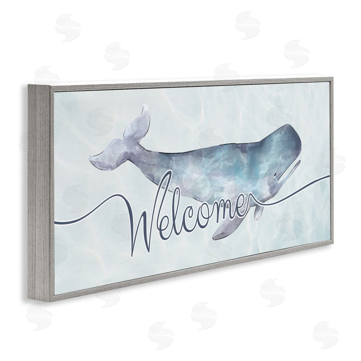 Ziwei Li Welcome Greeting Soft Tranquil Whale Ocean Animal