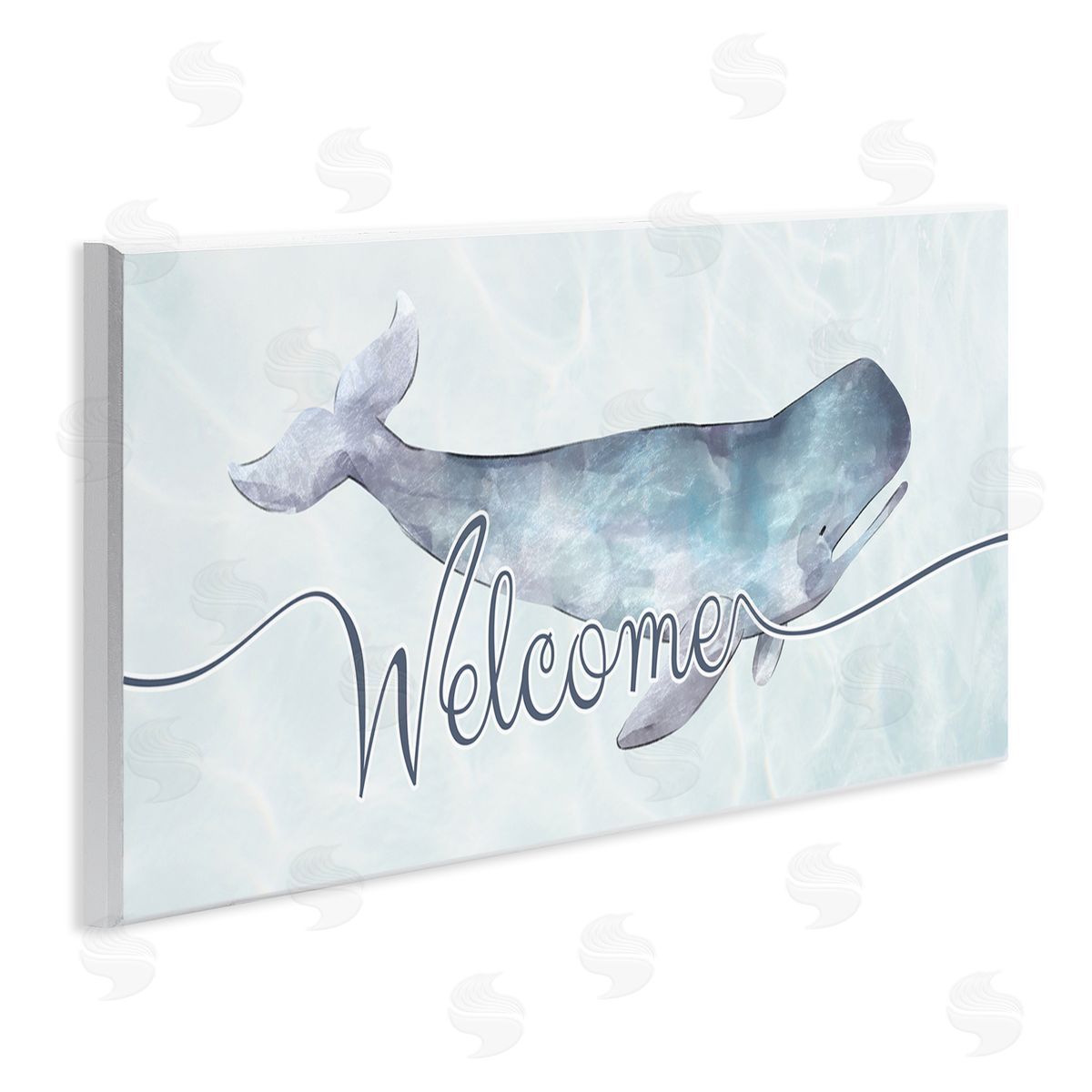 Ziwei Li Welcome Greeting Soft Tranquil Whale Ocean Animal