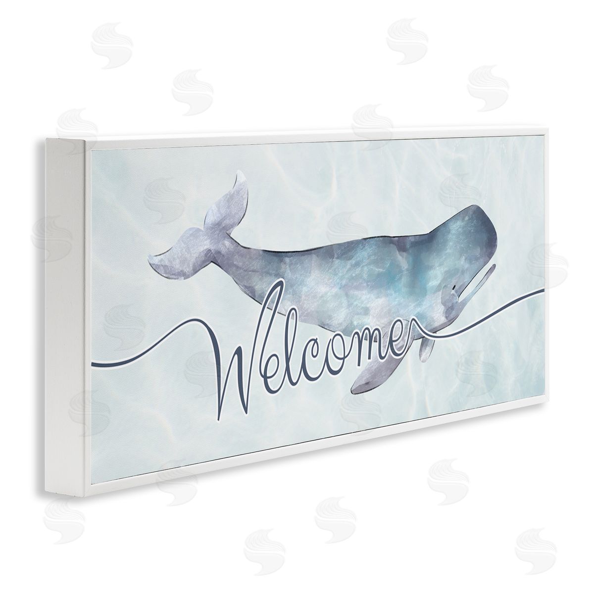 Ziwei Li Welcome Greeting Soft Tranquil Whale Ocean Animal