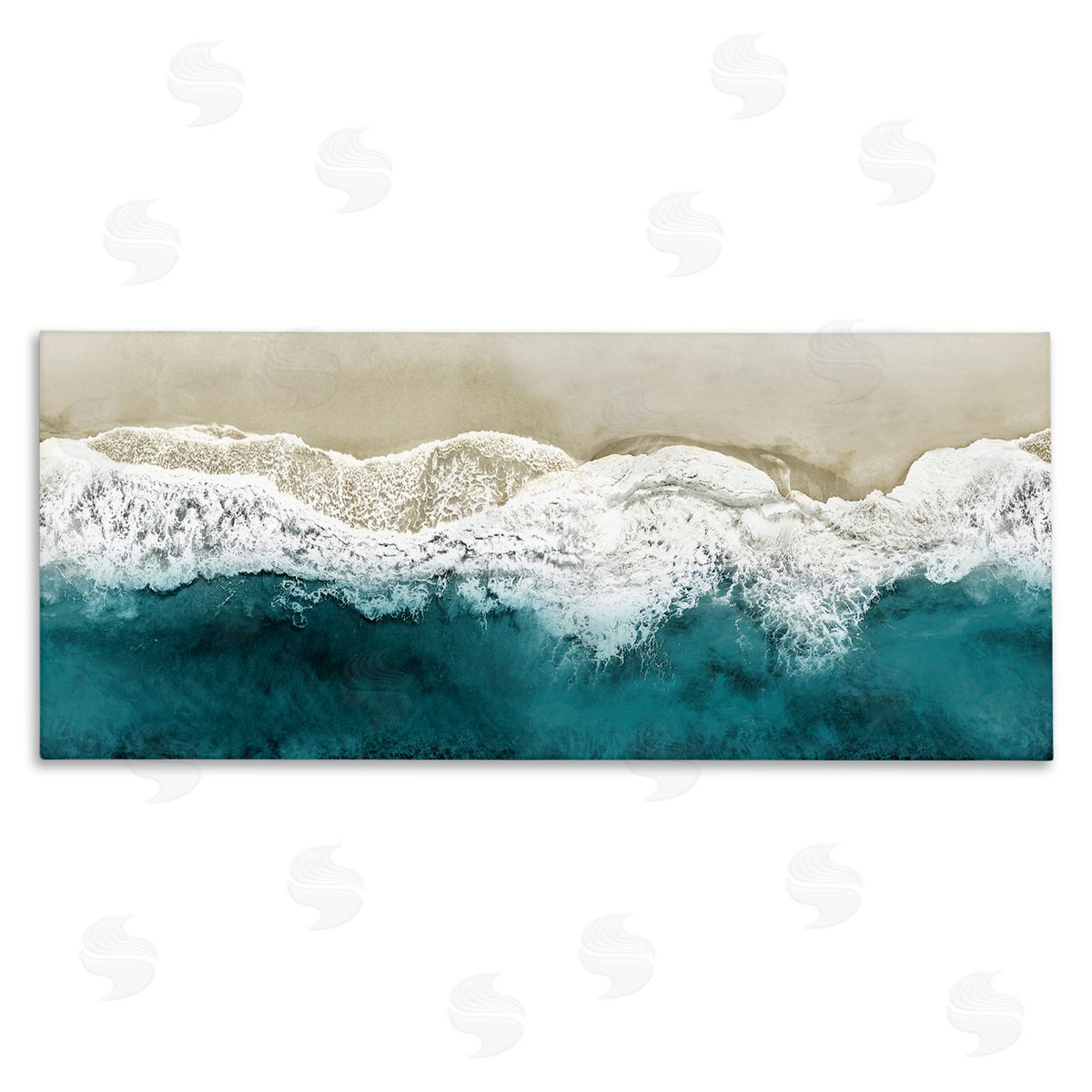Foamy Beach Coast Deep Ocean Canvas Wall Art, Home Decor by Maggie Olsen