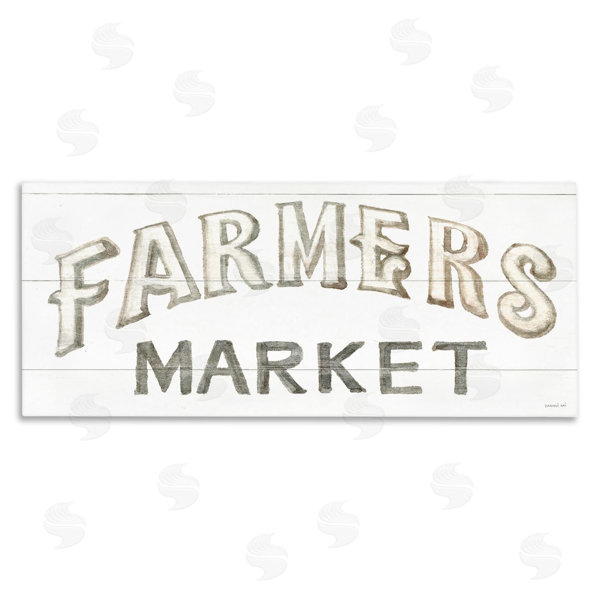 Danhui Nai Traditional Farmers Market Sign Classic Typography