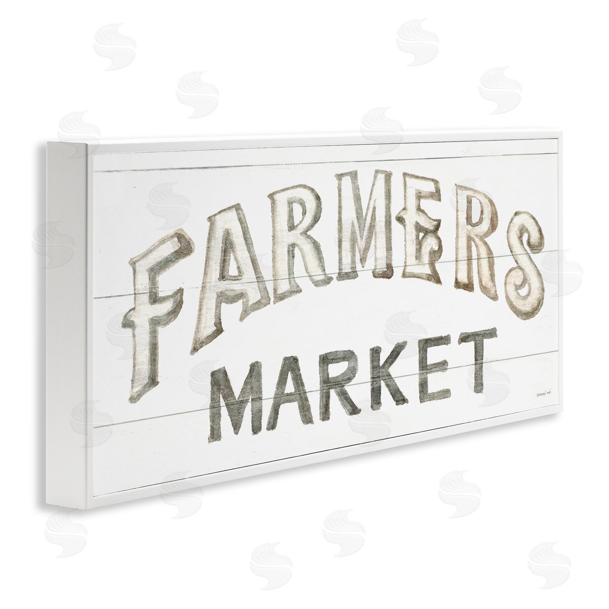 Danhui Nai Traditional Farmers Market Sign Classic Typography