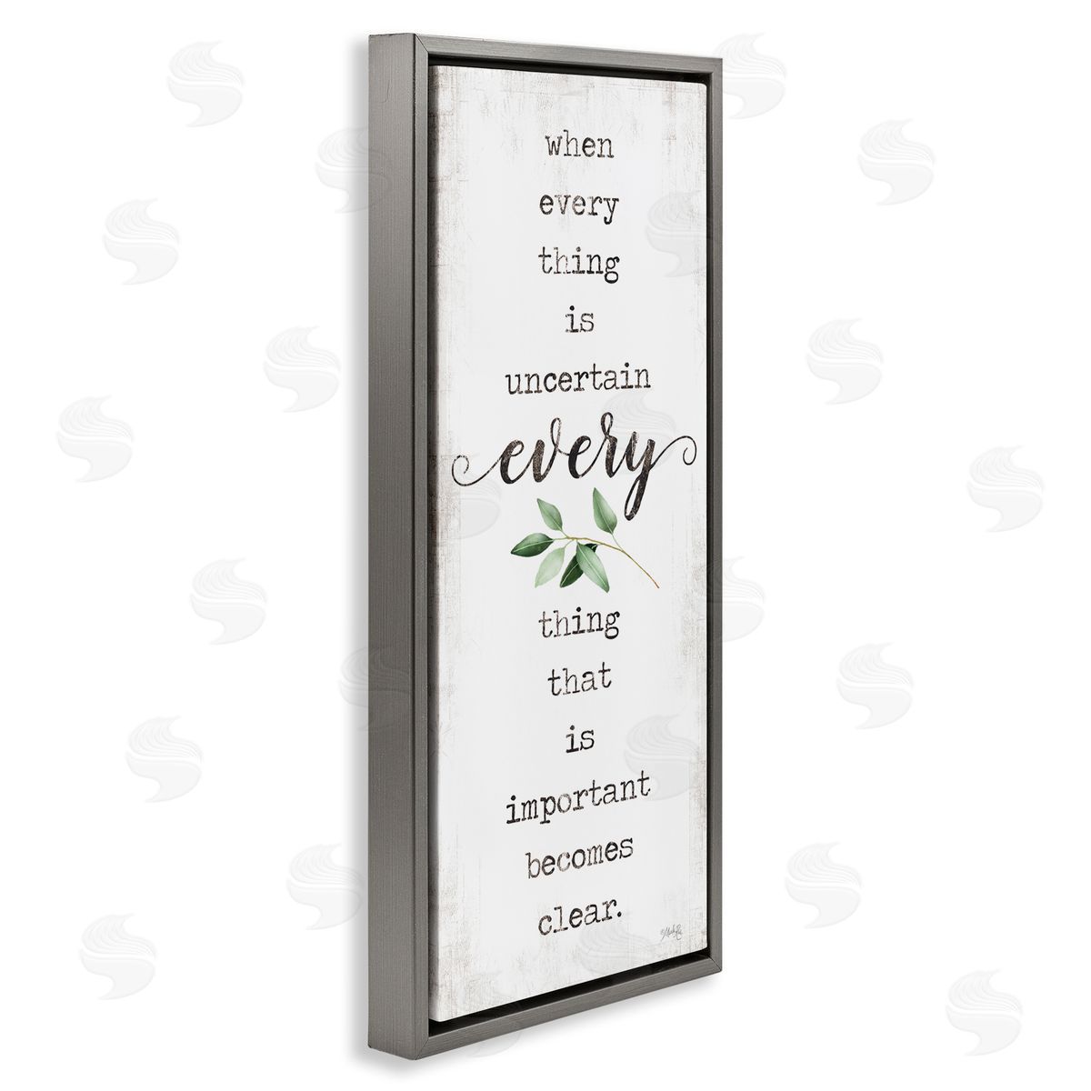 Marla Rae When Everything is Uncertain Motivational Phrase Green Botanicals