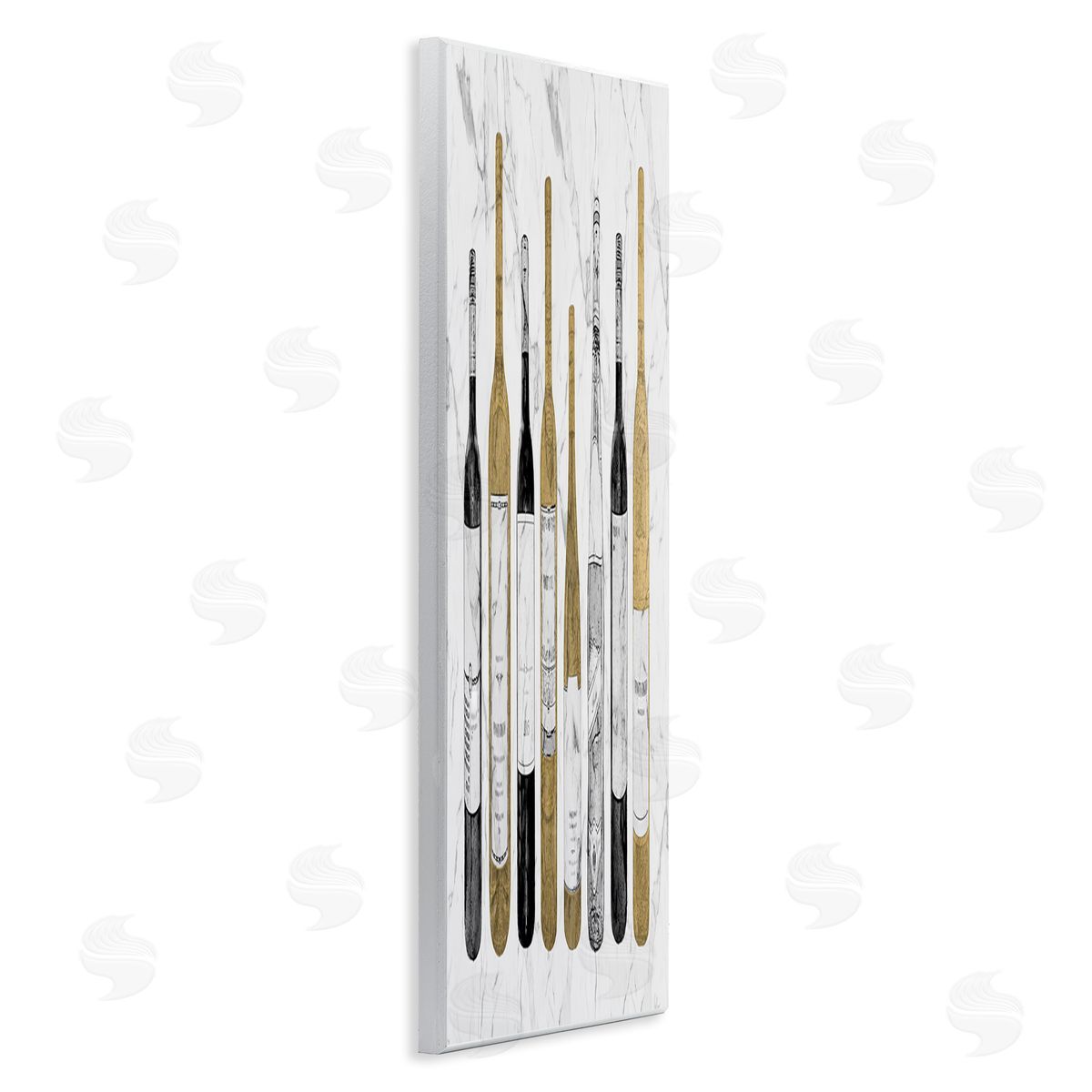 Natalie Carpentieri Traditional Wine Bottle Illustrations Glam Marble Pattern