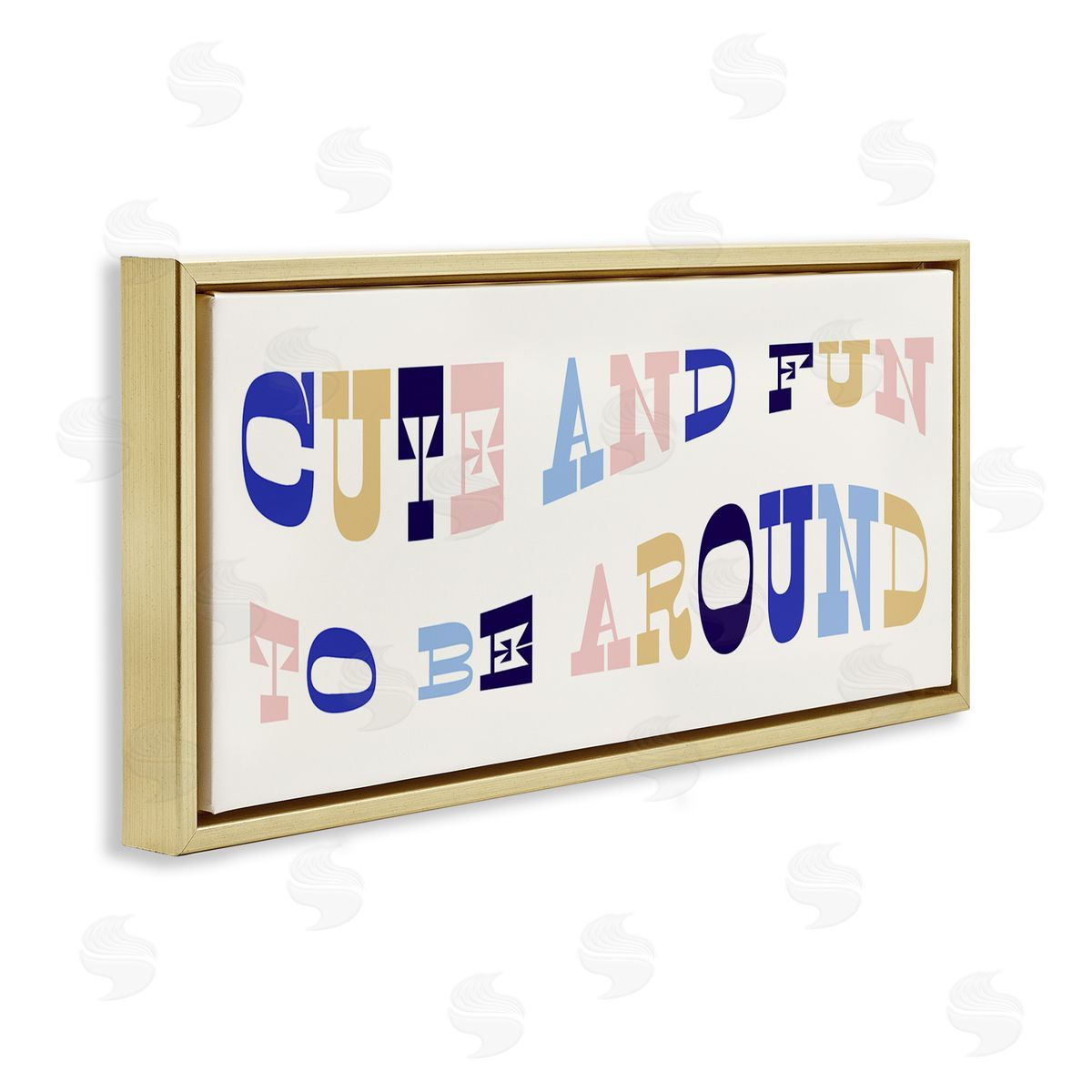 Stupell Studio Cute Fun to Be Around Phrase Retro Typography