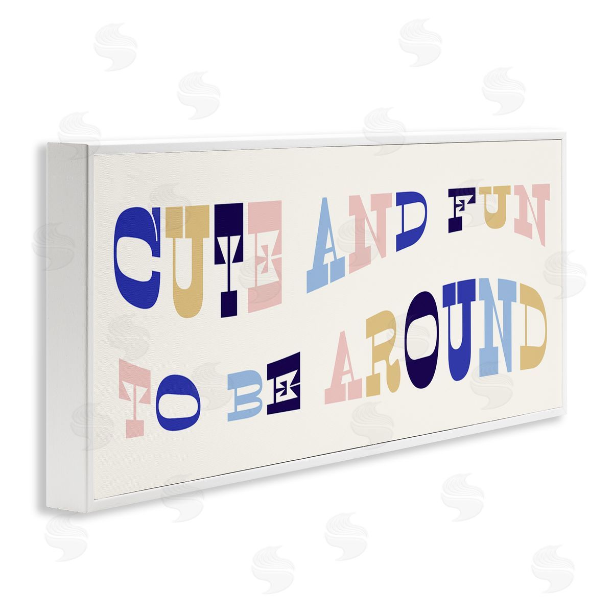 Stupell Studio Cute Fun to Be Around Phrase Retro Typography