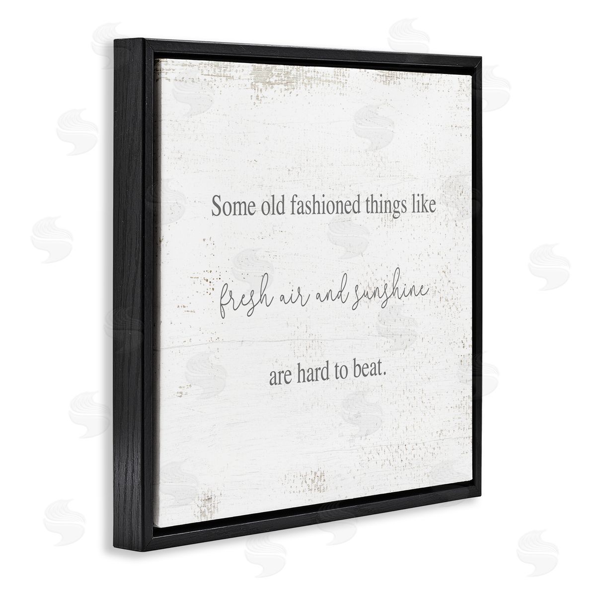 Stupell Studio Old Fashioned like Fresh Air and Sunshine Humor Black Floating Frame Canvas Wall Art Print