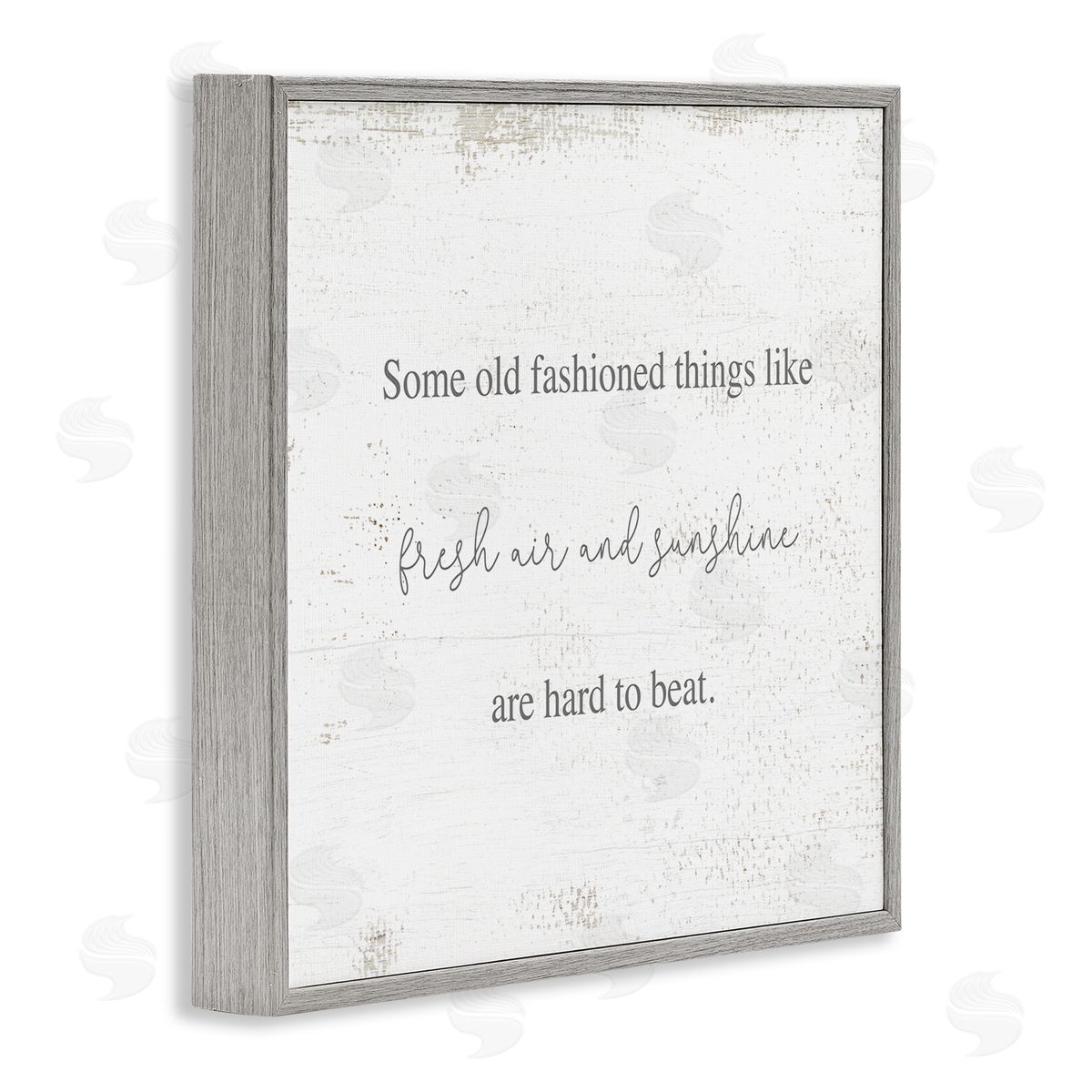 Stupell Studio Old Fashioned like Fresh Air and Sunshine Humor Gray Framed Glicee Wall Art Print