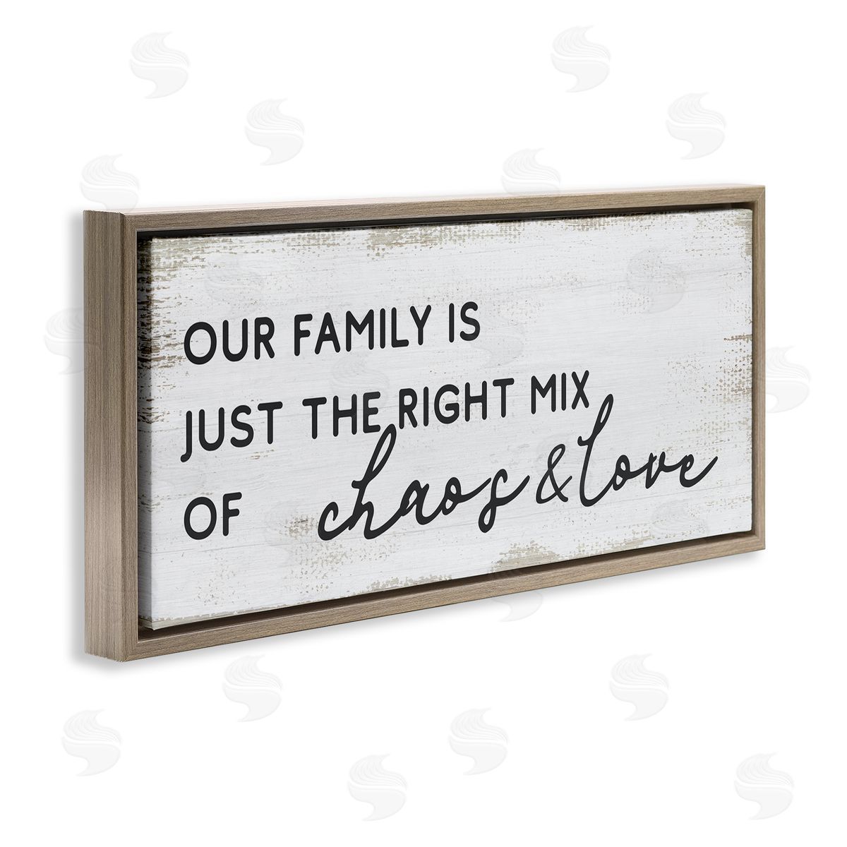 Stupell Studio Family Right Mix Chaos & Love Funny Phrase