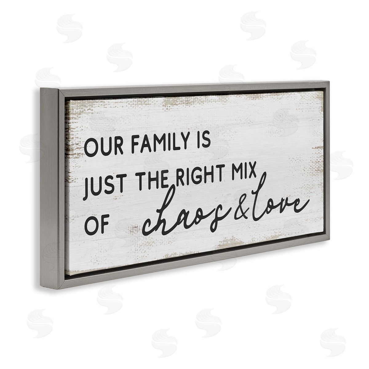 Stupell Studio Family Right Mix Chaos & Love Funny Phrase
