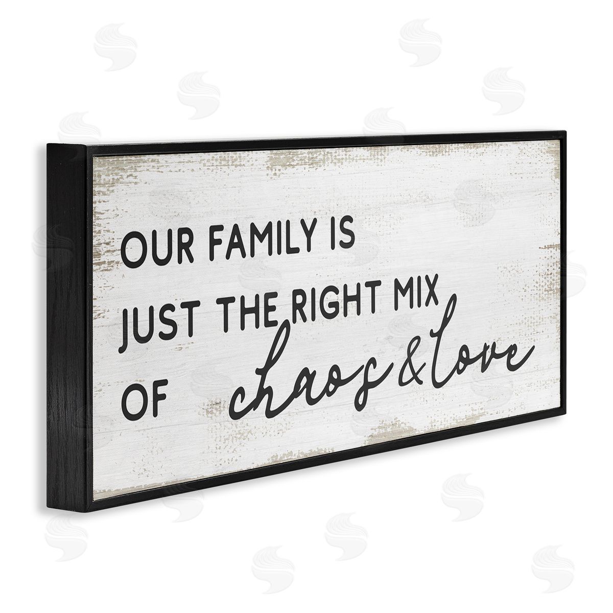 Stupell Studio Family Right Mix Chaos & Love Funny Phrase