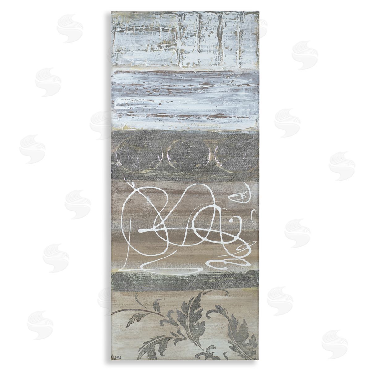 Gina Ritter Artistic Organic Sediment Pattern Abstract Line Floral Layers