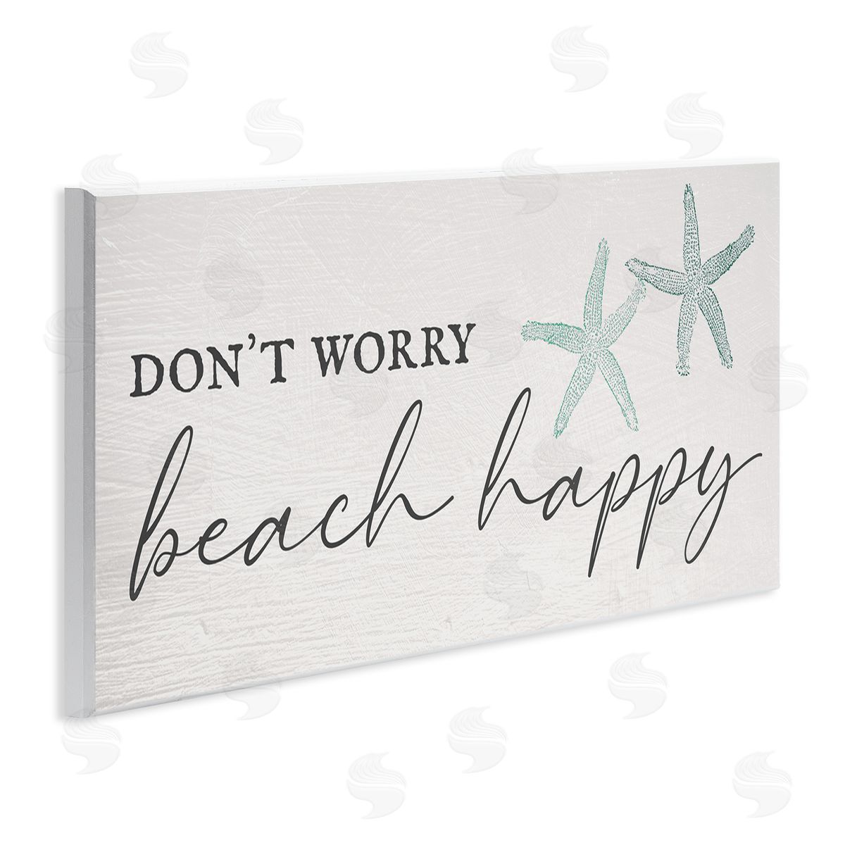 Don't Worry Beach Happy Wood Plaque Wall Art, Home Decor by Stupell Studio
