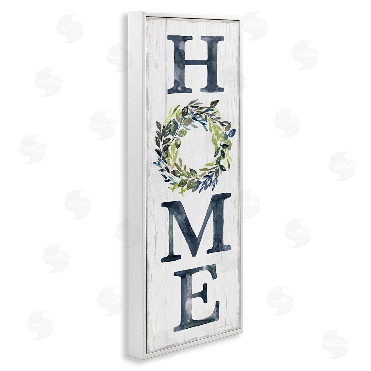 Kristen Brockmon HOME Sign Garland Twig Plant Leaves