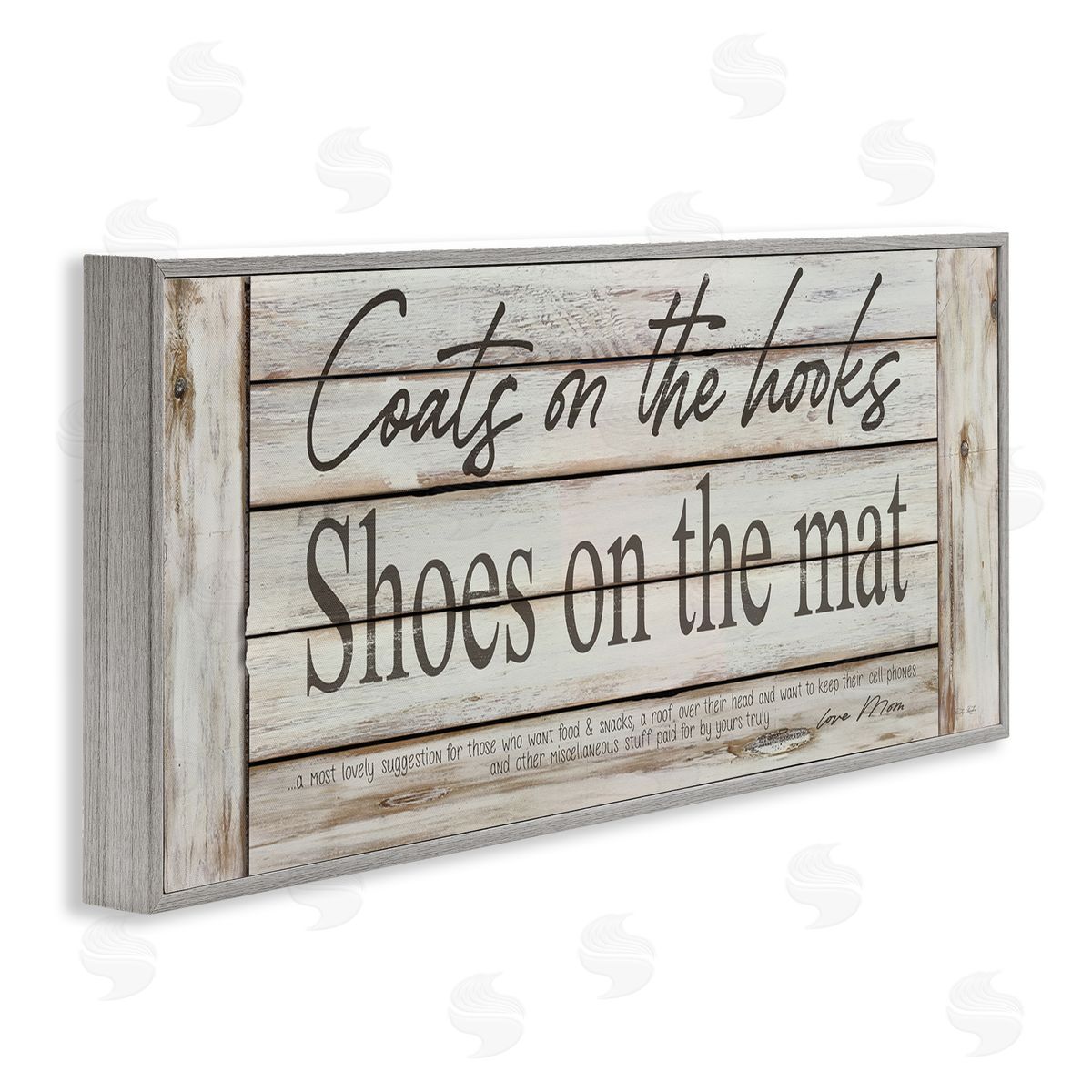 Cindy Jacobs Coats on Hooks Shoes on Mat Home Rules