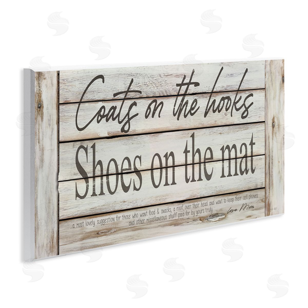 Cindy Jacobs Coats on Hooks Shoes on Mat Home Rules