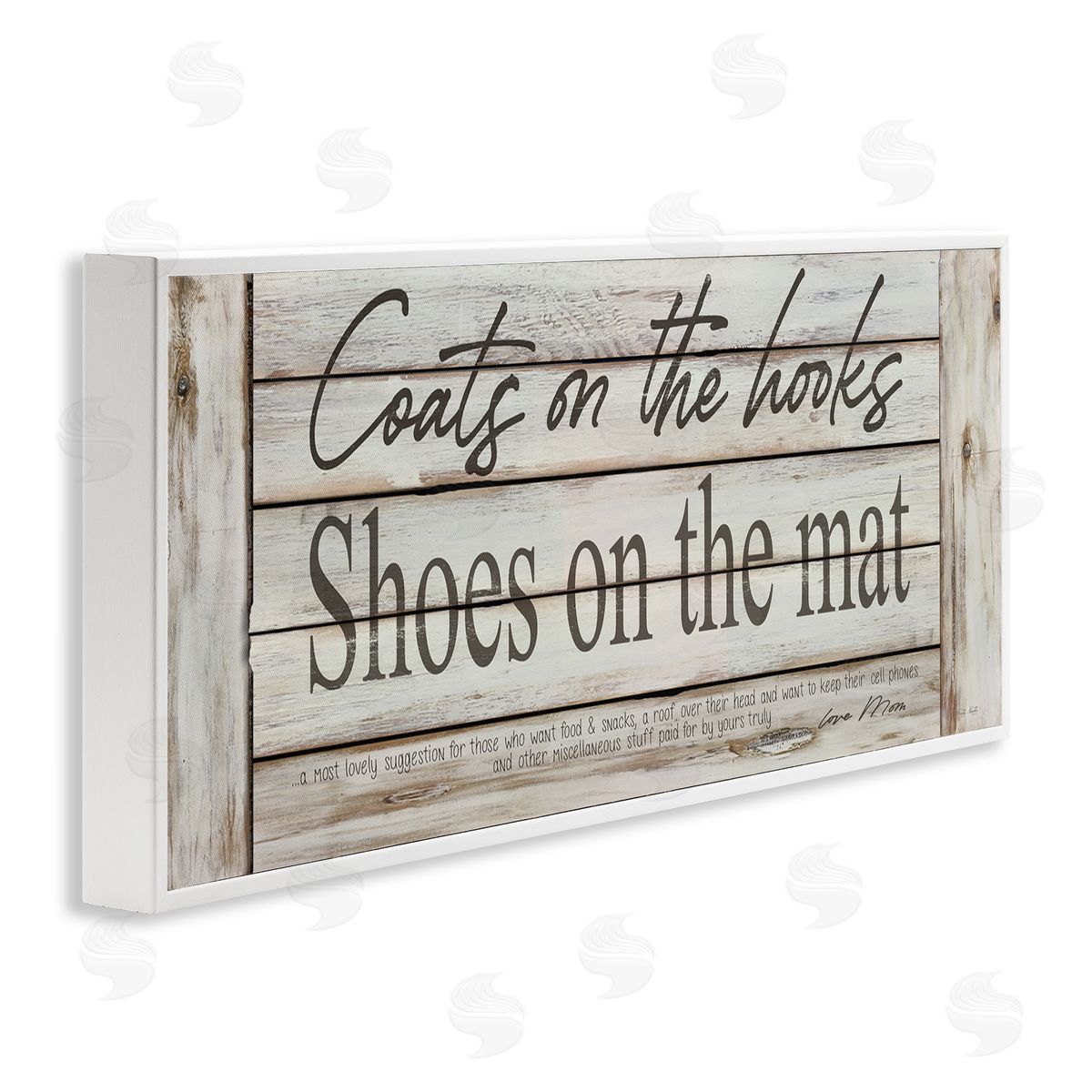 Cindy Jacobs Coats on Hooks Shoes on Mat Home Rules