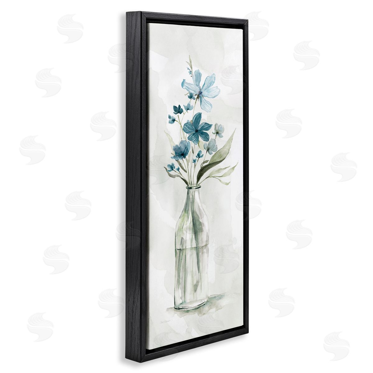 Carol Robinson Wild Lilies Assortment Glass Water Bottle Flower Charm