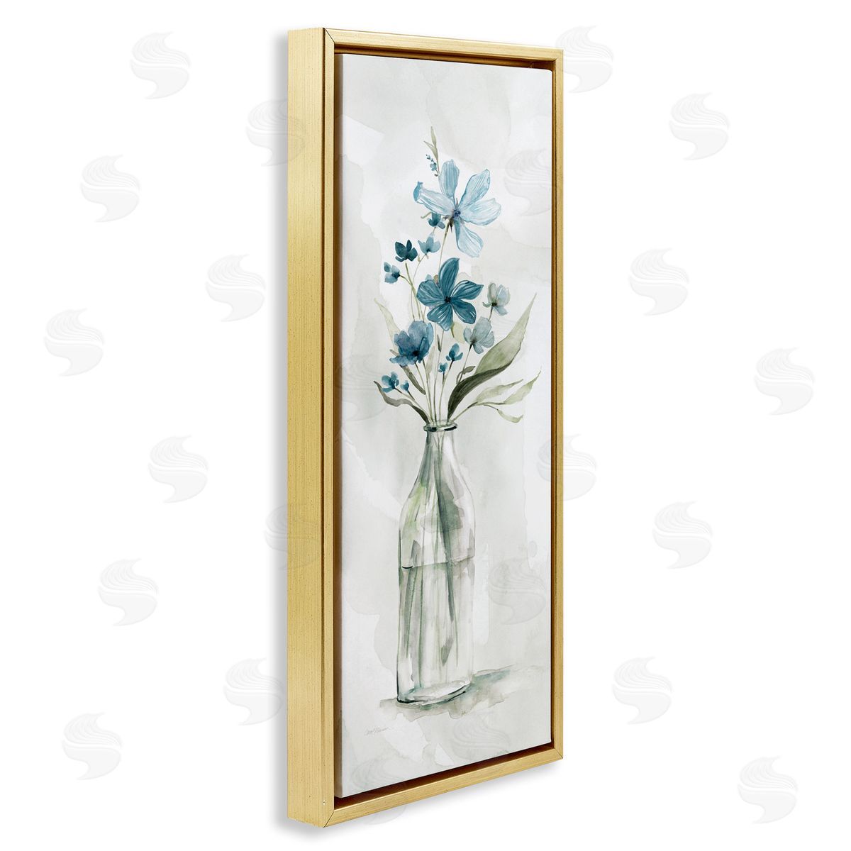 Carol Robinson Wild Lilies Assortment Glass Water Bottle Flower Charm