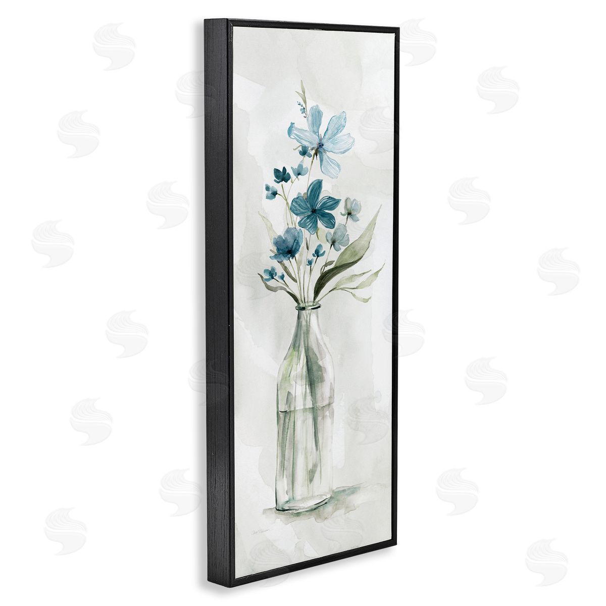 Carol Robinson Wild Lilies Assortment Glass Water Bottle Flower Charm