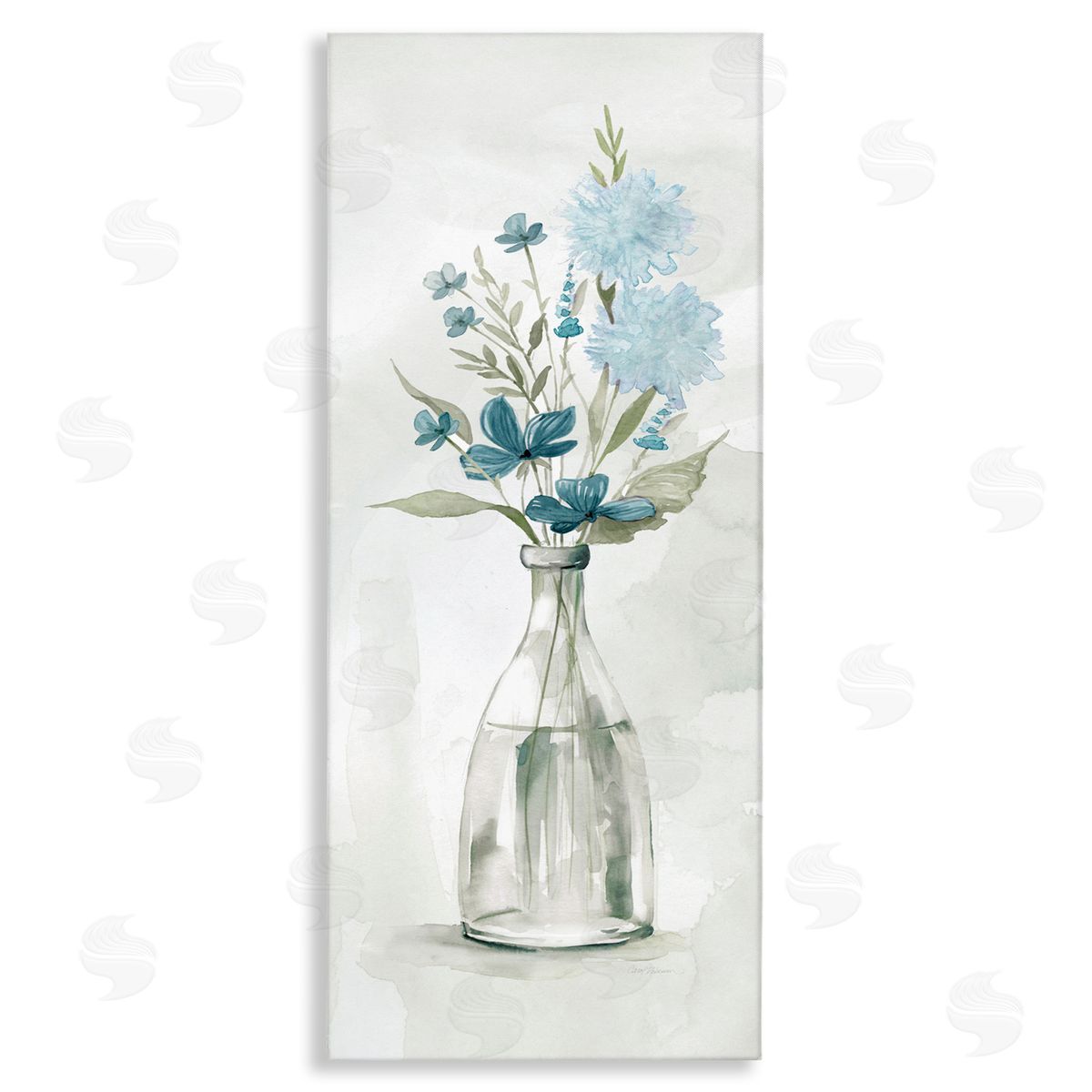 Carol Robinson Wild Blue Cornflowers Glass Jug Indoors Floral Bouquet