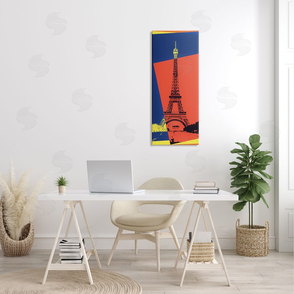 Daniel Sproul Eiffe_sidel Tower Parisian Pop Art Travel Poster Collage