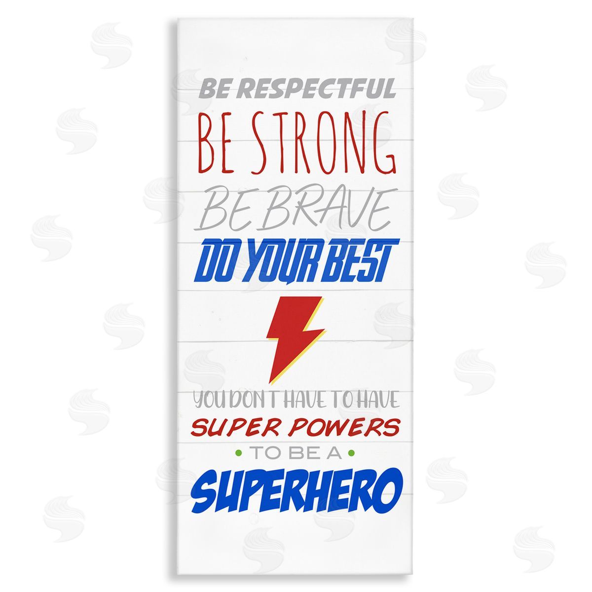 Anna Quach Superheroes Do Their Best Phrase Thunderbolt Symbol