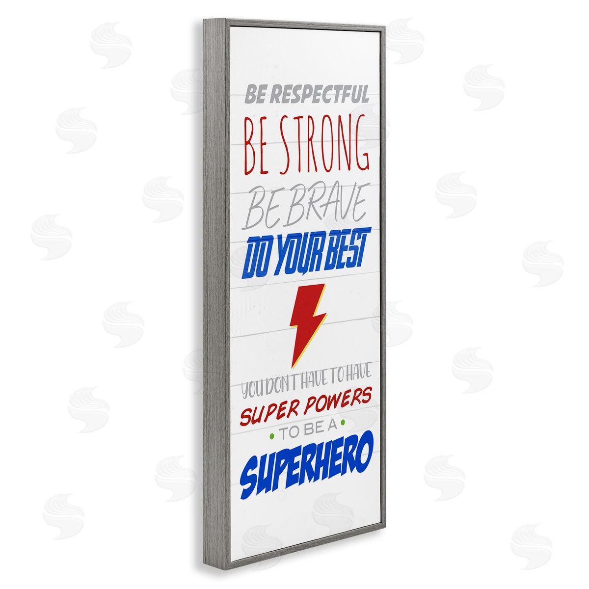 Anna Quach Superheroes Do Their Best Phrase Thunderbolt Symbol