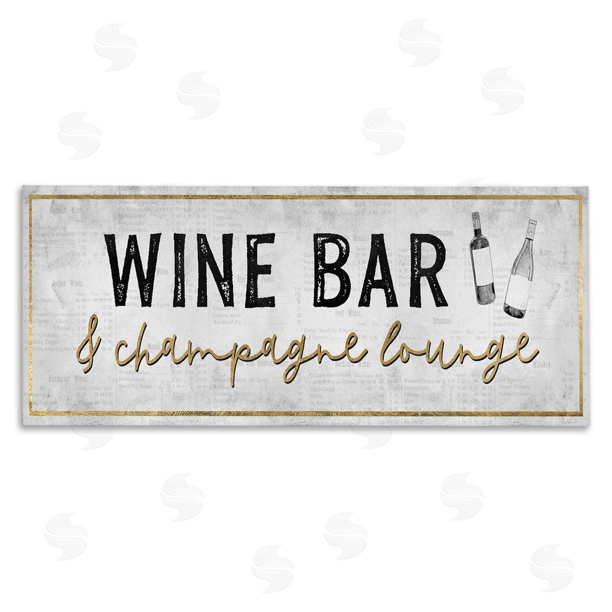 Natalie Carpentieri Wine Bar Champagne Lounge Distressed Vintage Kitchen Sign