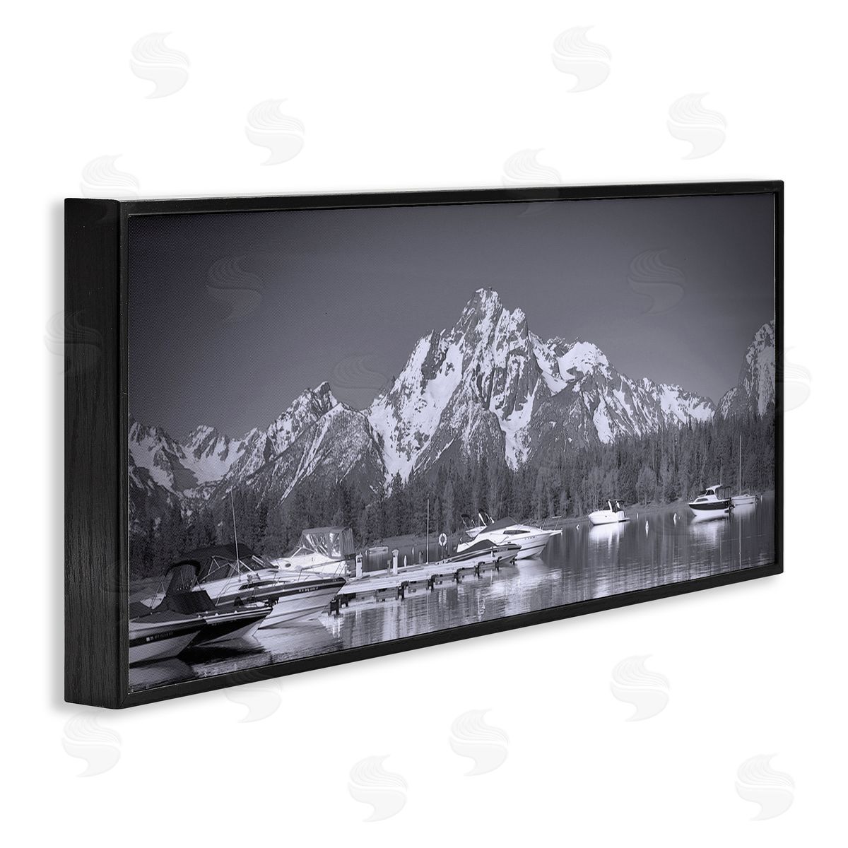 Daniel Sproul Icy Marina Bay Boat Port Snowy Mountain Summit