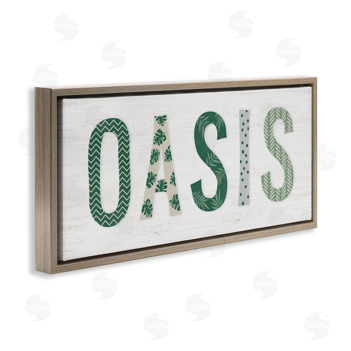Natalie Carpentieri Oasis Tropical Foliage Patterned Letter Relaxation Sign