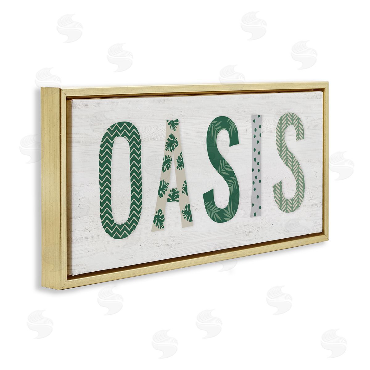Natalie Carpentieri Oasis Tropical Foliage Patterned Letter Relaxation Sign