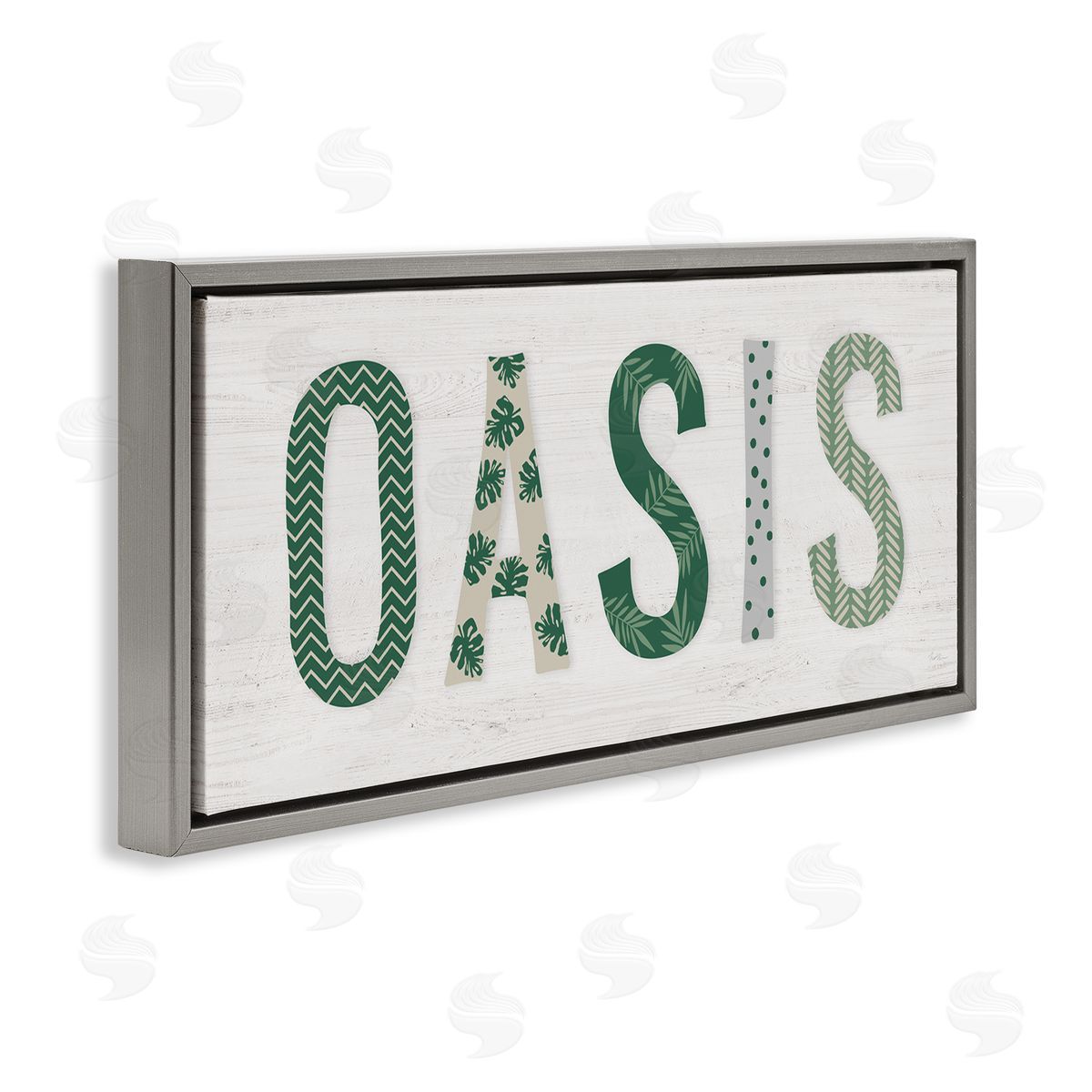 Natalie Carpentieri Oasis Tropical Foliage Patterned Letter Relaxation Sign