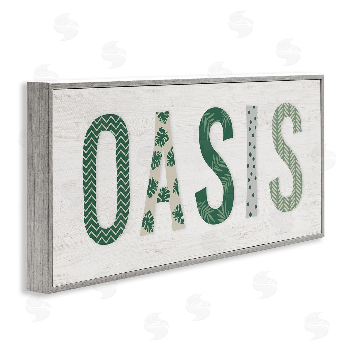 Natalie Carpentieri Oasis Tropical Foliage Patterned Letter Relaxation Sign