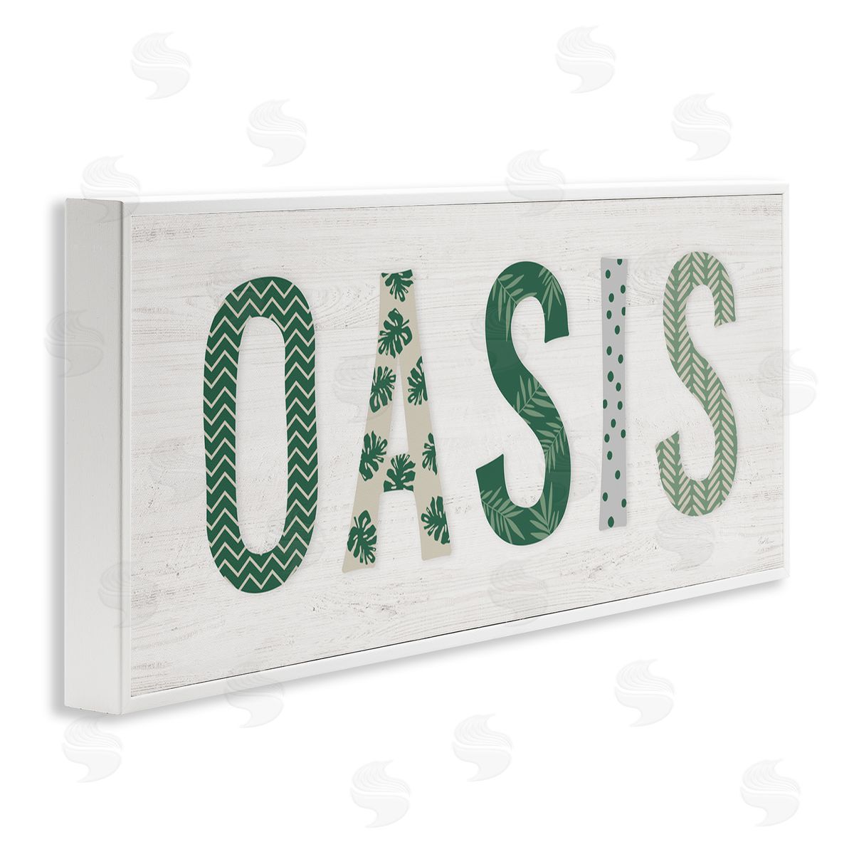 Natalie Carpentieri Oasis Tropical Foliage Patterned Letter Relaxation Sign