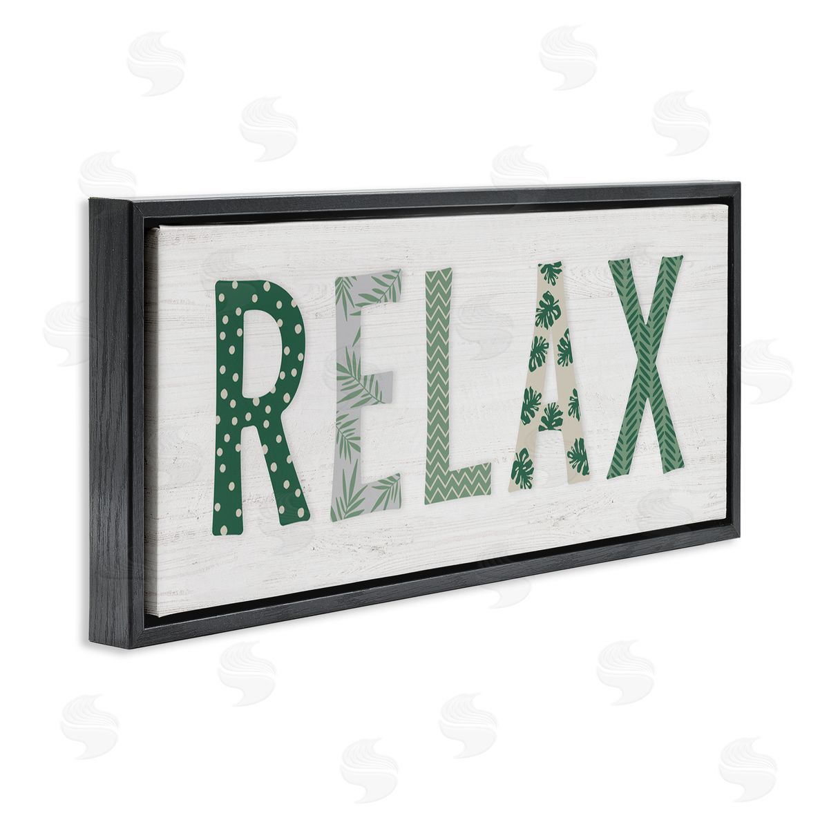 Natalie Carpentieri Relax Forest Leaf Letter Pattern Relaxation Sentiment