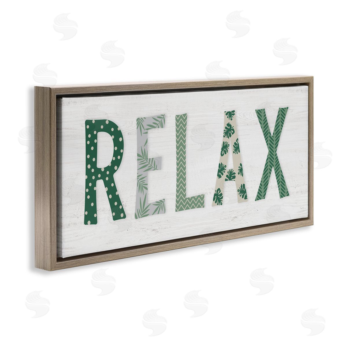 Natalie Carpentieri Relax Forest Leaf Letter Pattern Relaxation Sentiment