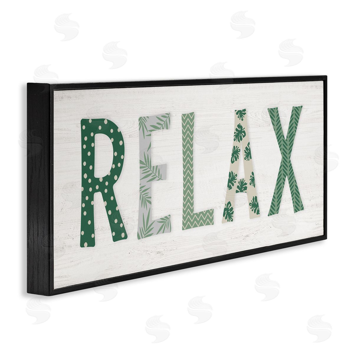 Natalie Carpentieri Relax Forest Leaf Letter Pattern Relaxation Sentiment