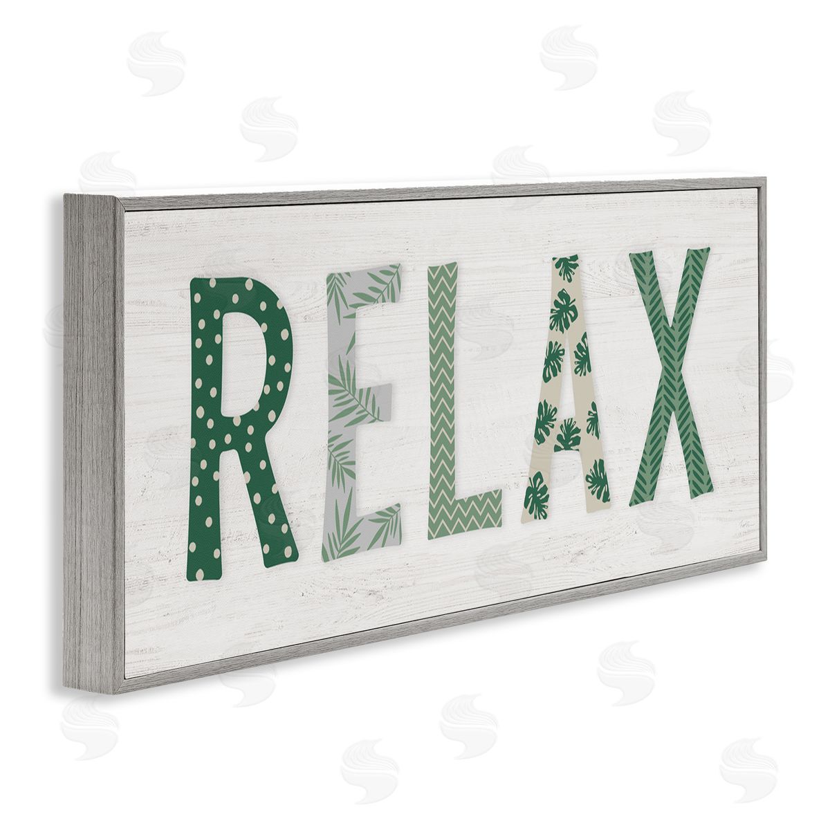 Natalie Carpentieri Relax Forest Leaf Letter Pattern Relaxation Sentiment