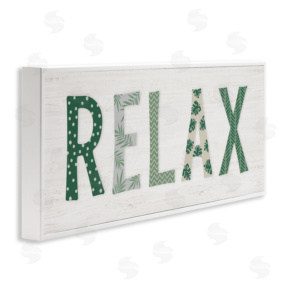 Natalie Carpentieri Relax Forest Leaf Letter Pattern Relaxation Sentiment