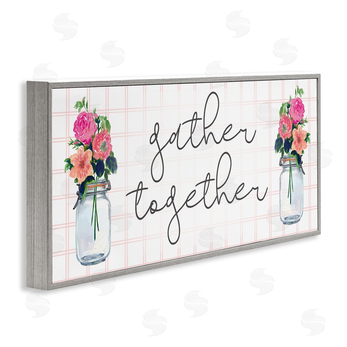 Dogwood Portfolio Gather Together Jar Floral Bouquet Geometric Kitchen Pattern
