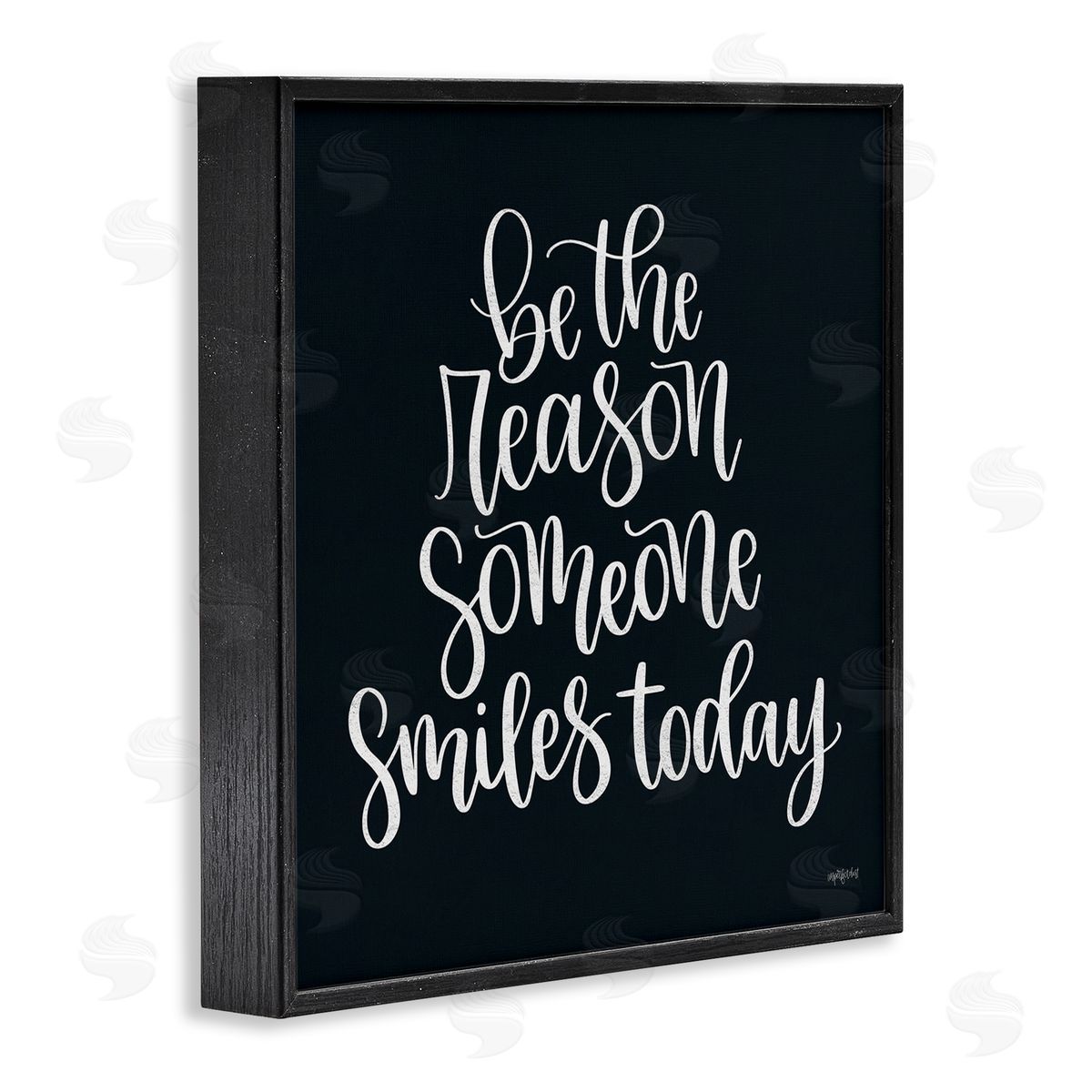 Imperfect Dust Be the Reason Someone Smiles Today Uplifting Phrase Black Framed Glicee Wall Art Print