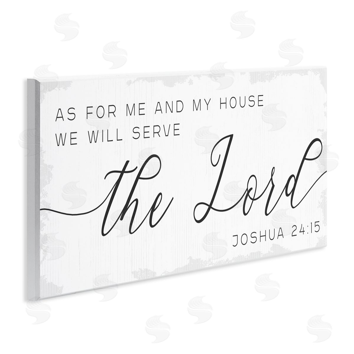 Stupell Studio My House Serves The Lord Spiritual Phrase