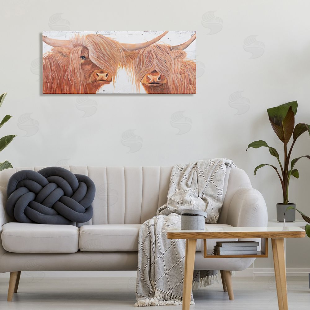 Diane Fifer Beautiful Brown Countryside Highland Cow Cattle Longhorn Portrait