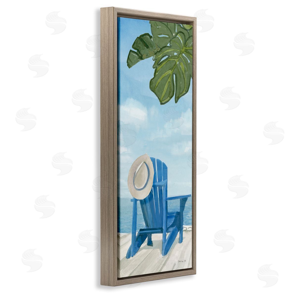Stellar Design Studio Botanical Beach Chair Hat Ocean View Waterfr_sideont Botanicals