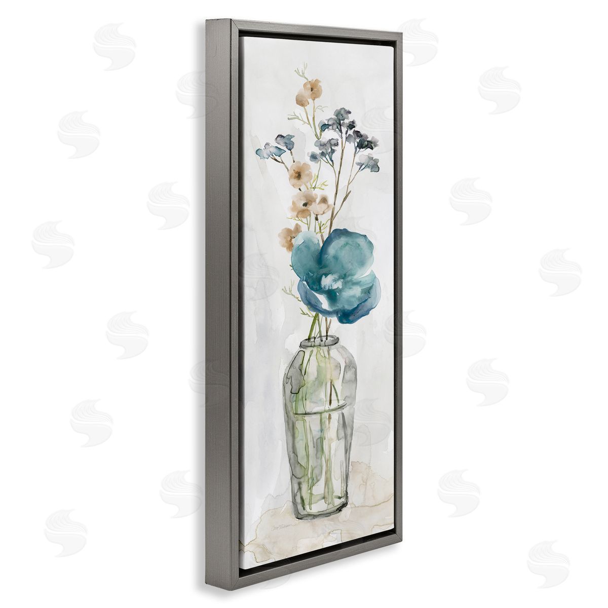 Carol Robinson Delicate Watercolor Ikebana Flower Blossoms Arrangement