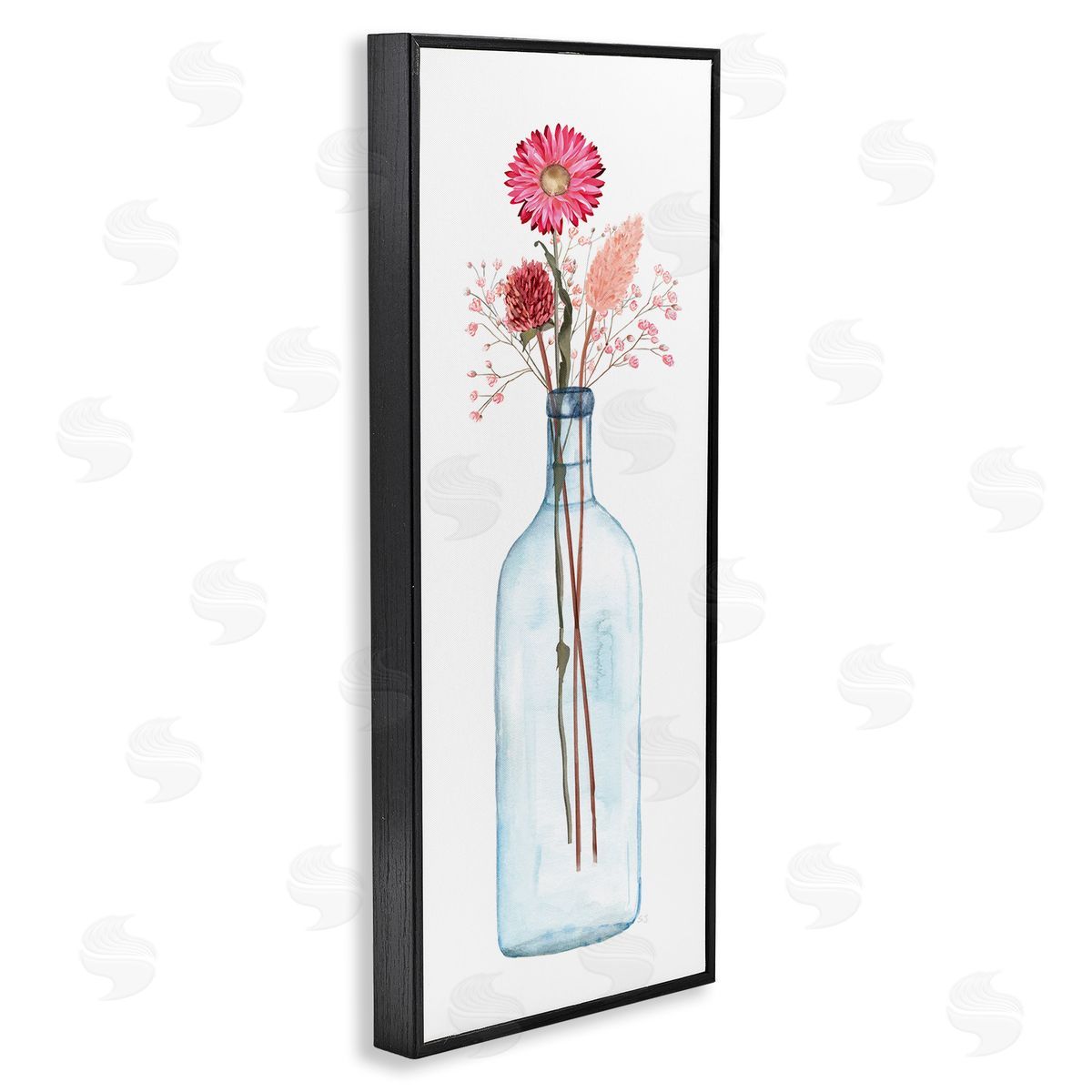 Susan Jill Minimalistic Aster Flower Arrangement Glass Jar Simple Design