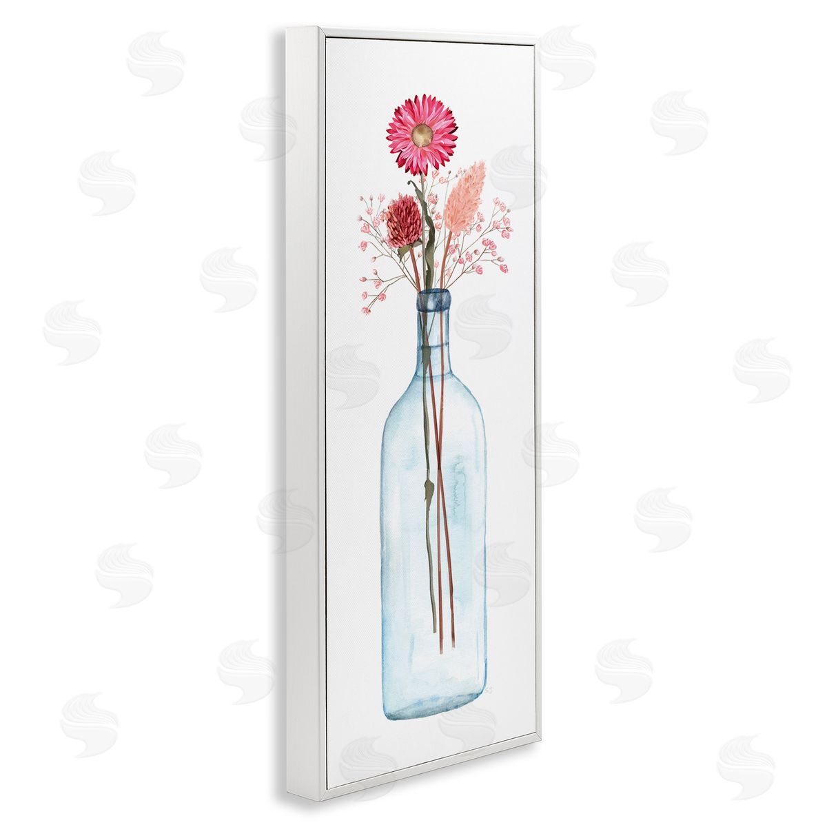 Susan Jill Minimalistic Aster Flower Arrangement Glass Jar Simple Design