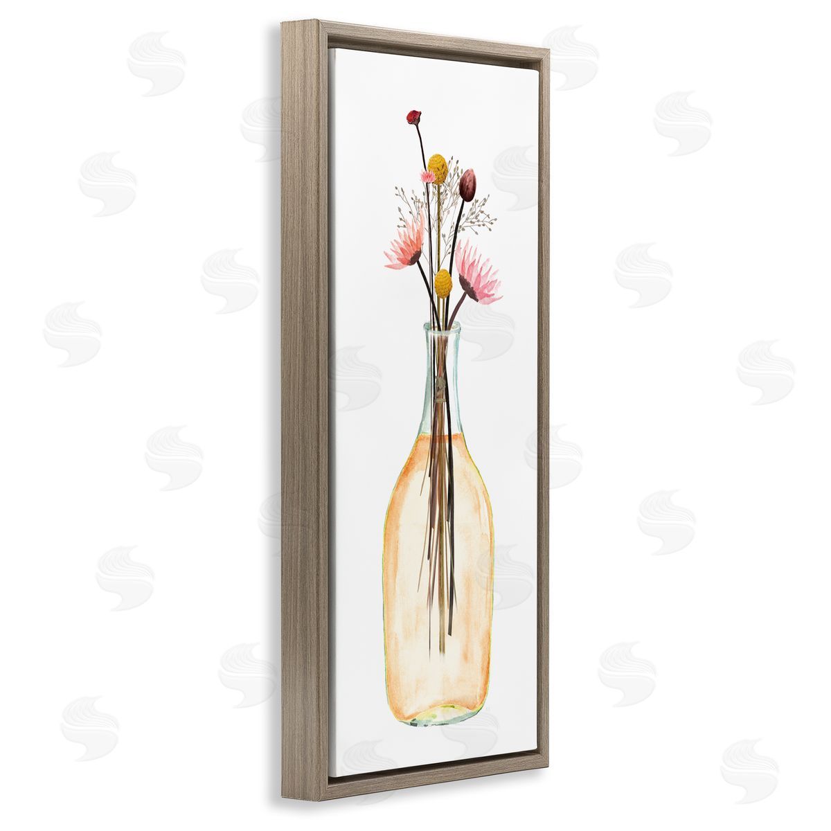 Susan Jill Minimal Flower Bouquet Arrangement Glass Jar Illustration