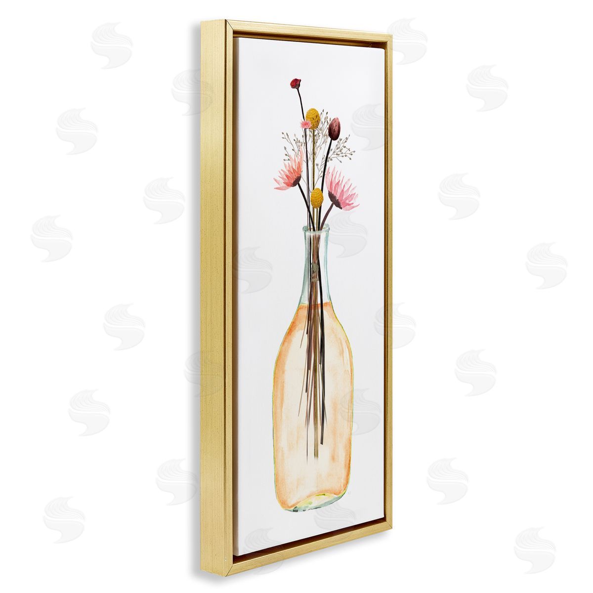 Susan Jill Minimal Flower Bouquet Arrangement Glass Jar Illustration